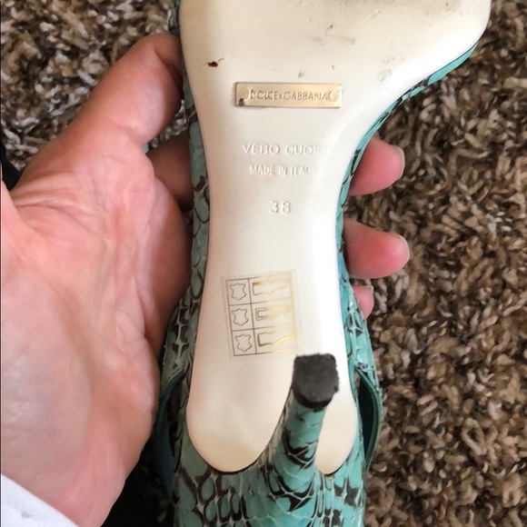 DOLCE & GABBANA WHIPS ACQUA SHOES - Picture 3 of 6